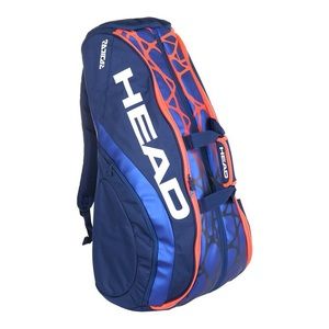 Head Radical Monstercombi 12 Racquet Pack Tennis Bag Navy and Orange